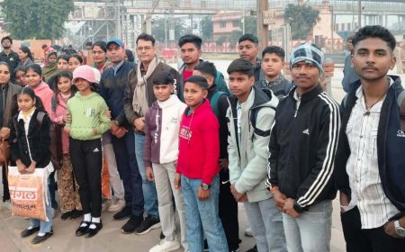 19वीं राष्ट्रीय स्काउट गाइड जंबूरी के लिए भरतपुर व डीग से 40 स्काउट-गाइड रवाना