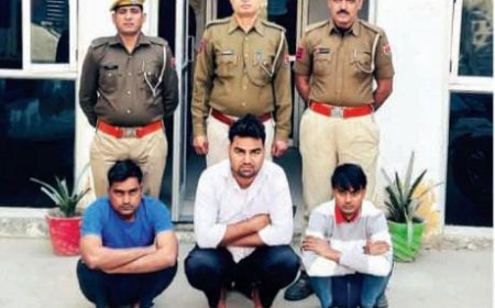 ऑनलाइन ठगी करने वाले गिरोह का भंडाफोड़,  5 साइबर ठग गिरफ्तार