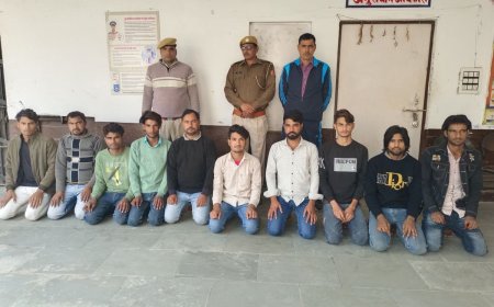 जुरहरा पुलिस ने 'ऑपरेशन एंटीवायरस' अभियान के तहत बड़ी कार्रवाई, 10 साइबर ठग गिरफ्तार एक बाल अपचारी निरूद्व