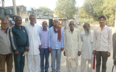 पचलंगी के नवसृजित तेजाजी नगर को ग्राम पंचायत बनने पर ग्रामीणों में खुशी की लहर