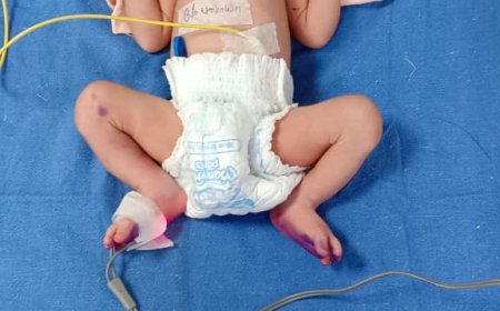 बिसाऊ से रैफर होकर  नवजात शिशु बीडीके अस्पताल की नवजात शिशु ईकाई में भर्ती :भीखणसर के पास मिला था नवजात