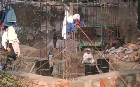 तहसीलदार से अवैध निर्माण रुकवाने की मांग की