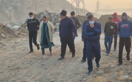 भिवाड़ी में वायु गुणवत्ता सुधार को लेकर प्रभावी कार्रवाई के निर्देश, संयुक्त टीम ने डंपिंग यार्ड का किया निरीक्षण