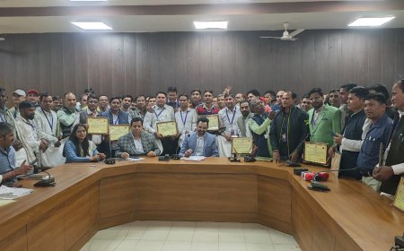 भरतपुर जिला एसआईआर डिजिटाइजेशन में अग्रणी - 121 उत्कृष्ट बीएलओ सम्मानित