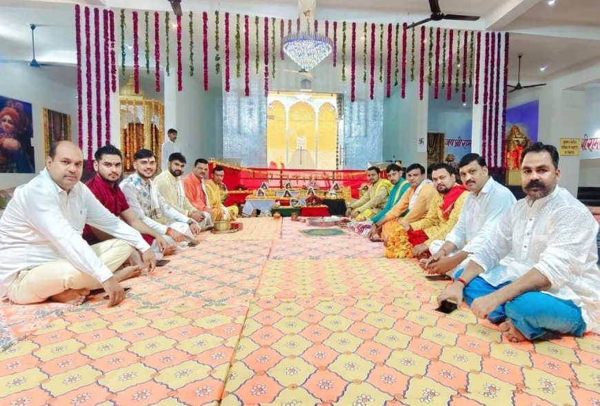 कठूमर में बाबा श्याम की प्राण प्रतिष्ठा में सम्मिलित हुए हजारों श्याम भक्त, विशाल कलश यात्रा का हुआ आयोजन