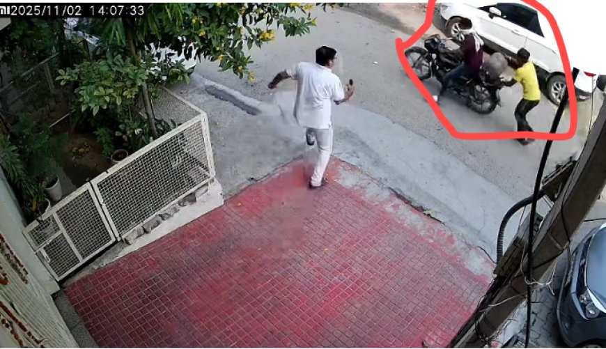 यूआईटी सेक्टर में दिनदहाड़े घर से गैस सिलेंडर चोरी, सीसीटीवी में कैद हुई चोर की हरकत