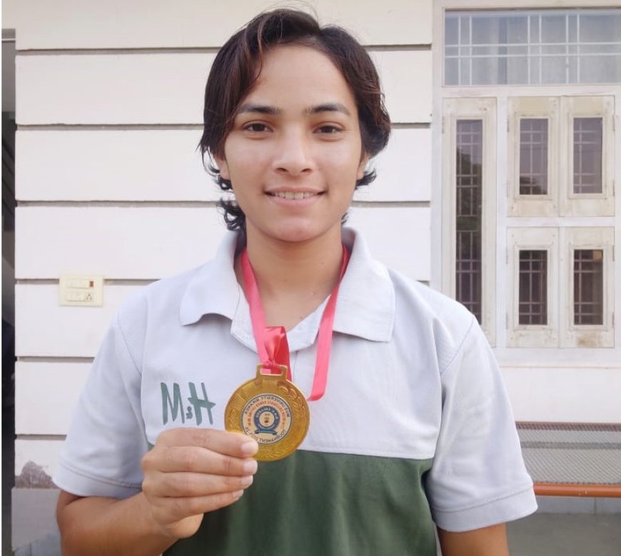 मंगलपुरा की दुर्गा कुमावत ने पावरलिफ्टिंग में जीता गोल्ड