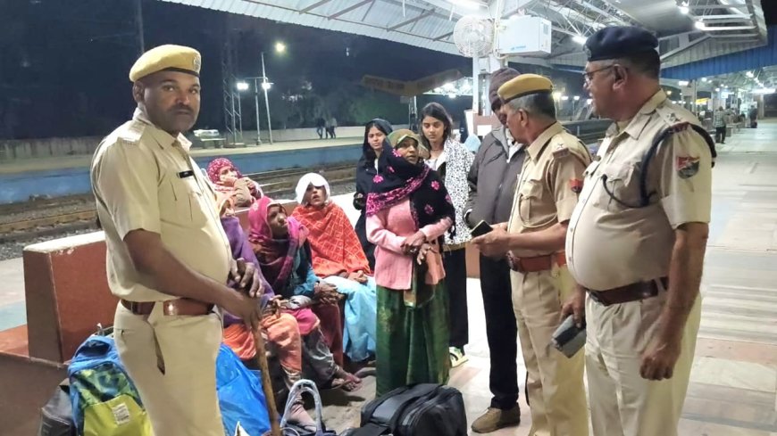 दिल्ली बम ब्लास्ट के बाद मकराना रेलवे स्टेशन पर सुरक्षा अलर्ट — जीआरपी व आरपीएफ पुलिस की संयुक्त कार्रवाई, सभी यात्रियों के बैग की गहन जांच की