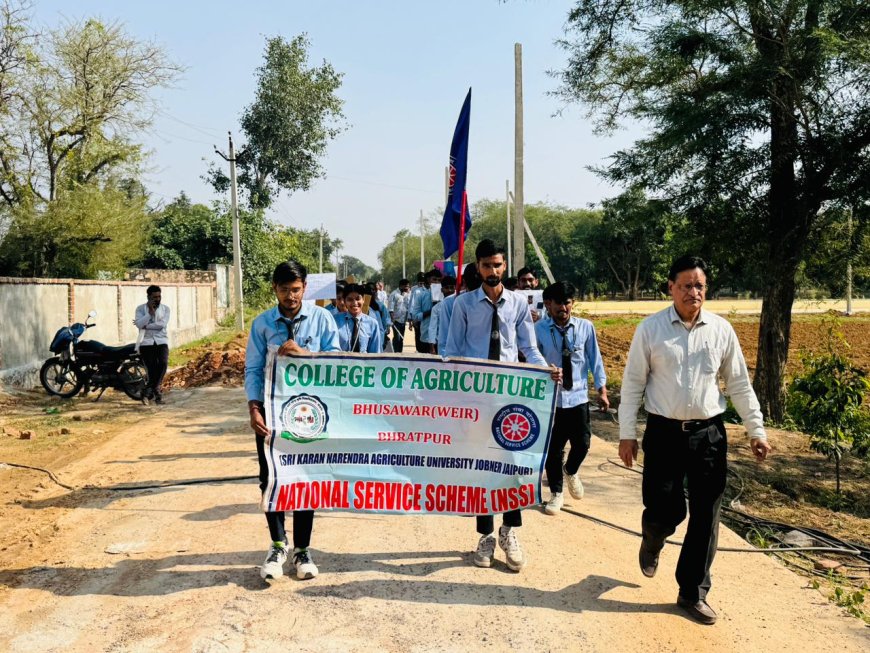 नशा मुक्त भारत अभियान के तहत भुसावर में रैली का आयोजन