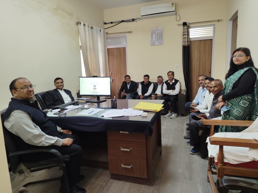 कठूमर में मॉनिटरिंग कमेटी की बैठक का हुआ आयोजन