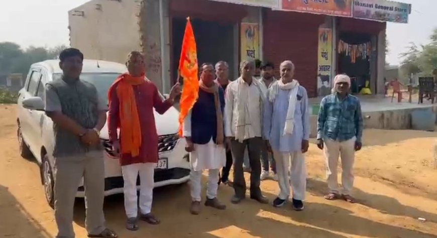 श्री बागेश्वर धाम सेवा समिति लक्ष्मणगढ़ के सदस्यो ने ली रवानगी हुए पदयात्रा वृंदावन में शामिल