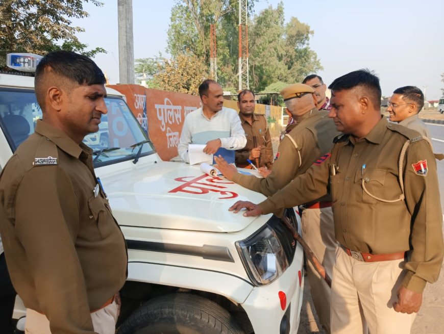 जयपुर नेशनल हाइवे-21 पर सडक सुरक्षा अभियान