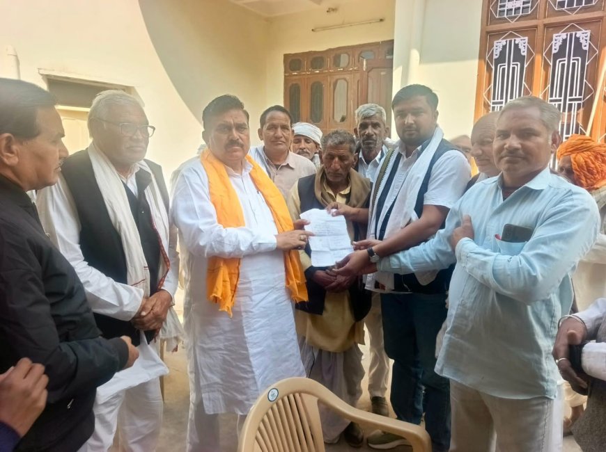 बिजली समस्या को लेकर विधायक खींची से मिले ग्रामवासी