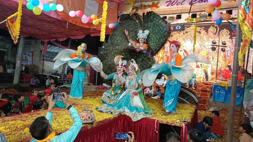 अलावडा में किया बाबा श्याम का अर्धरात्रि जागरण में गुणगान