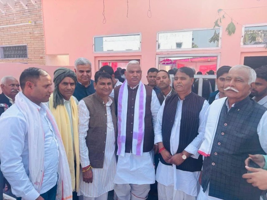 धार्मिक कार्यक्रम में पहुँचे मंत्री बेढम, कंसाना के आमंत्रण पर सालाबाद में उमड़ा जनसमूह