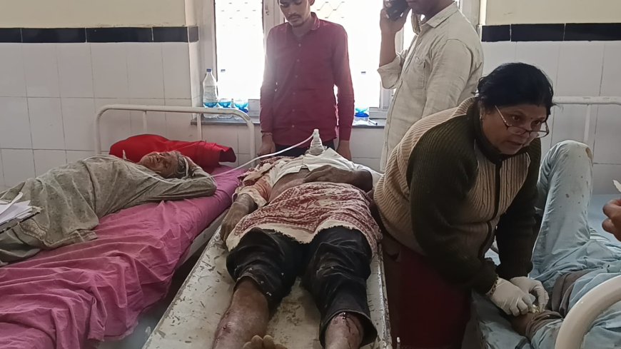 नौगांवा दो पक्षों के जमीनी विवाद में एक युवक के सिर में लगी गोली, परिजन घायल को अस्पताल ले गए, डॉक्टर्स ने मृत किया घोषित