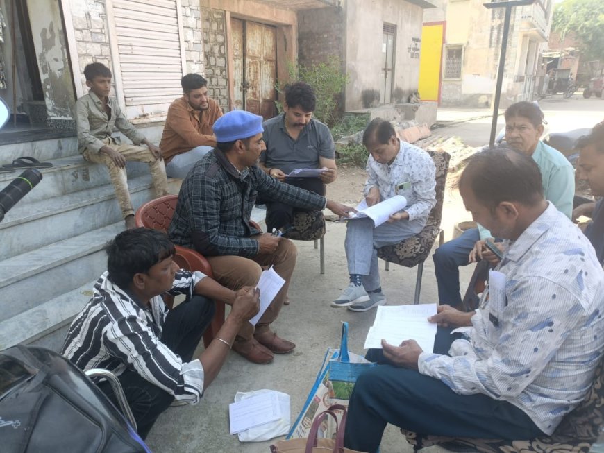 तखतगढ़ में SIR प्रक्रिया , नेता प्रतिपक्ष अनराज मेवाड़ा ने की सहयोग की अपील