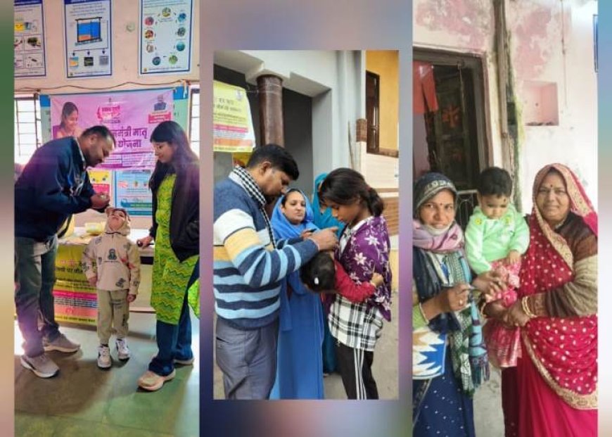 बच्चों ने गटकी दो बूंद जिंदगी की पोलियो की खुराक