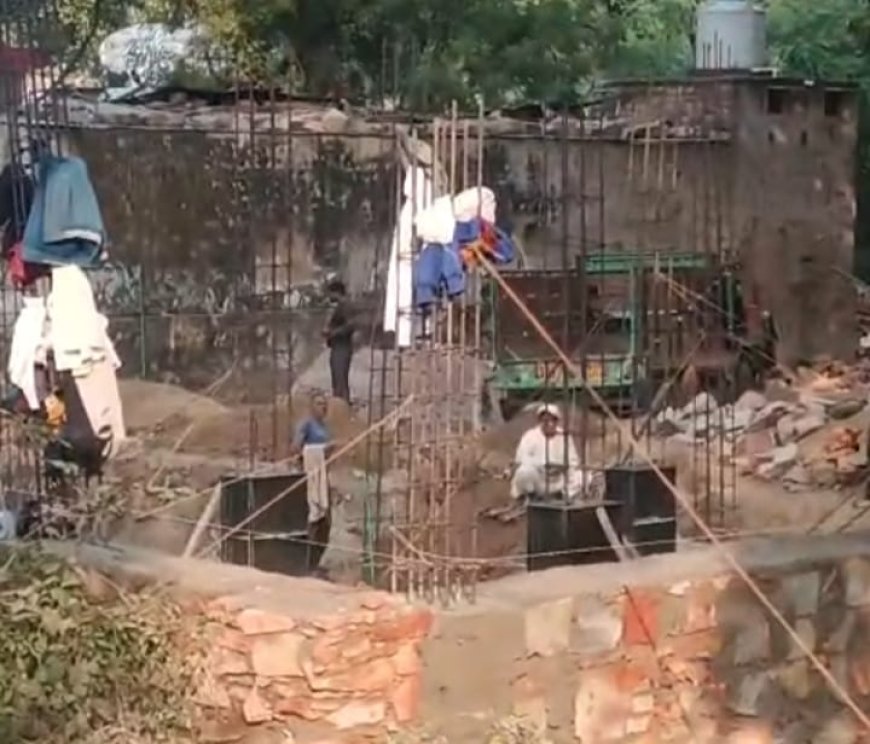 तहसीलदार से अवैध निर्माण रुकवाने की मांग की