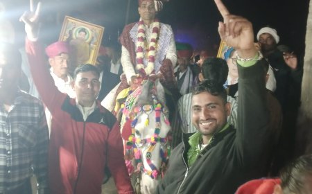 पुलिस साये मे निकली दलित दूल्हे की बारात