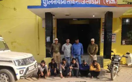 ऑनलाइन सस्ते लैपटॉप बेचने वाली ठग गैंग चढ़ी सीकरी पुलिस के हत्थे, 8 गिरफ्तार; बोलेरो और बाइक जब्त