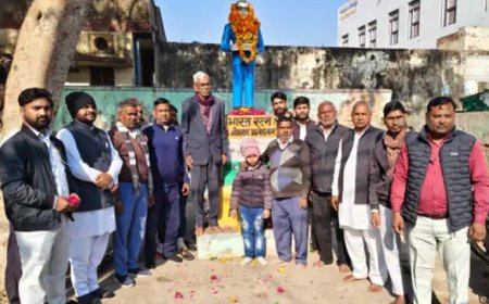 गोविंदगढ़ में बाबा साहब का 70वां महापरिनिर्वाण दिवस मनया,  श्रद्धांजलि अर्पित कर उनके आदर्शों को किया गया याद