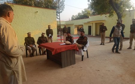 एसएसबी राजस्थान, जयपुर के महानिरीक्षक पुलिस अंशुमान भौमिया ने भुसावर थाने का किया वार्षिक निरीक्षण सीएलजी सदस्यों की ली बैठक