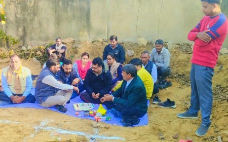 डहरा मोड पर वन रेन्ज कार्यालय भवन का भूमि पूजन,  22 लाख की लागत से बनेगा भवन