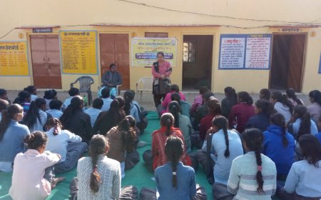 बाल विवाह मुक्त भारत अभियान के तहत लीली विद्यालय में दी जानकारी