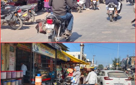 रोड पर सामान मौत का फरमान दुर्घटनाओं का कौन है जिम्मेदार ट्रैफिक व्यवस्था पर नहीं किसी का ध्यान