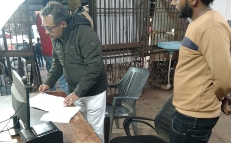 रैन बसेरे का किया गया औचक निरीक्षण, नगर पालिका प्रशासन की खामियां आई सामने