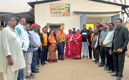 भाजपा देहात की जिलाध्यक्ष सुनीता रांदड़ का कार्यकताओ ने किया स्वागत