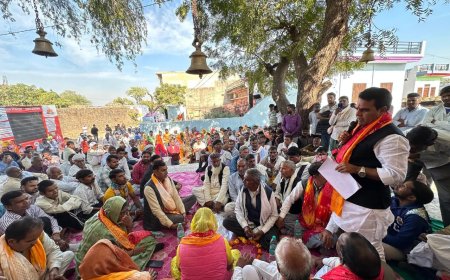 सुशासन रथ यात्रा के माध्यम से विधायक ने क्षेत्र के विकास में धन की नहीं आने दी जाएगी कमी की लोगों को दिया आश्वासन