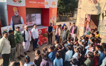 विकास रथों का ग्रामीण क्षेत्रों में हो रहा भव्य स्वागत, ग्रामीणों को ऑडियो-वीडियों एवं प्रचार साहित्य से मिल रही है जानकारी