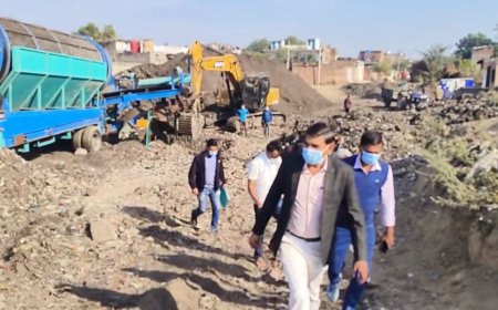 अधीक्षण अभियंता ने नगरपालिका के लीगेसी वेस्ट रिमेडिशन साइड का औचक किया निरीक्षण, दिए आवश्यक दिशा निर्देश
