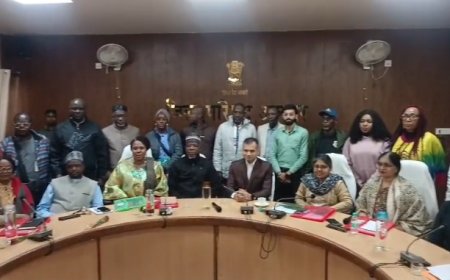 ग्रामीण विकास मॉडल समझने अलवर पहुंची नाइजीरिया की 26 सदस्यीय टीम जिला परिषद के कार्यों का किया गया अध्ययन