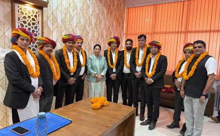 विधायक डॉ. शिखा मील बराला ने चौमूं दी बार एसोसिएशन के नवनिर्वाचित पदाधिकारियों का किया अभिनंदन