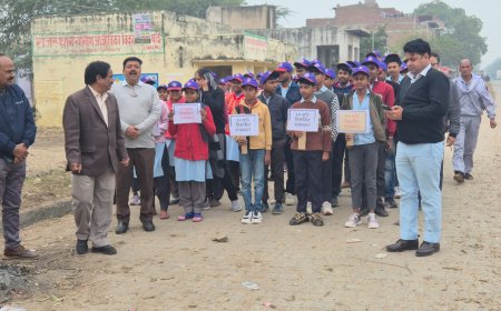गोविन्दगढ़ में 'रन फॉर विकसित राजस्थान' रैली:  सीबीईओ विश्वजीत बोले: स्वस्थ नागरिक ही विकसित राजस्थान की मजबूत नींव