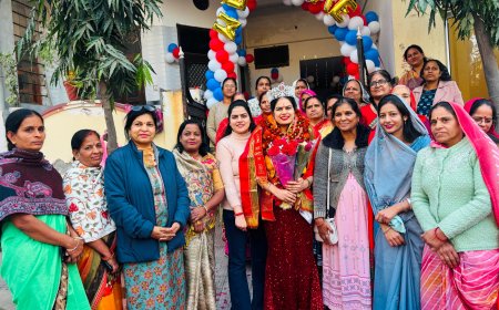 मिसेज राजस्थान जया चौहान के भीलवाड़ा आगमन पर किया भव्य स्वागत-सम्मान