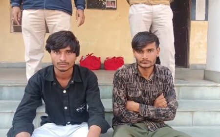 अवैध हथियारों के देशी कट्टे के साथ दो युवक गिरफ्तार