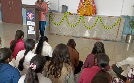 राजकीय कन्या महाविद्यालय में एनएसएस शिविर का हुआ समापन