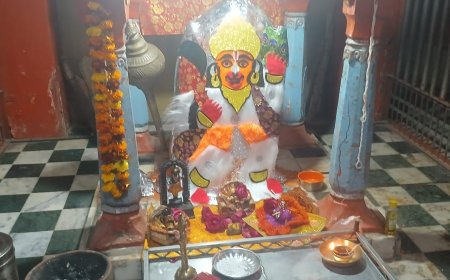 गुरला शिव नगर में हडुतिया बाला जी को पहनाया ऊनी वस्त्र (चोला)
