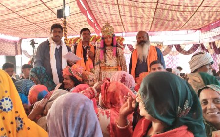 टिटपुरी के बेनामी संत आश्रम पर आयोजित श्रीमद्भागवत कथा में बताया गोर्वधन पूजा का महत्व