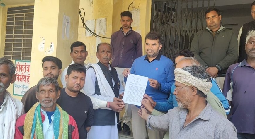 रानी वाले बांध के नीचे जखीरा वाले बाग में नगरपालिका द्वारा बनाये जा रहे एसएफसी प्लांट का विरोध