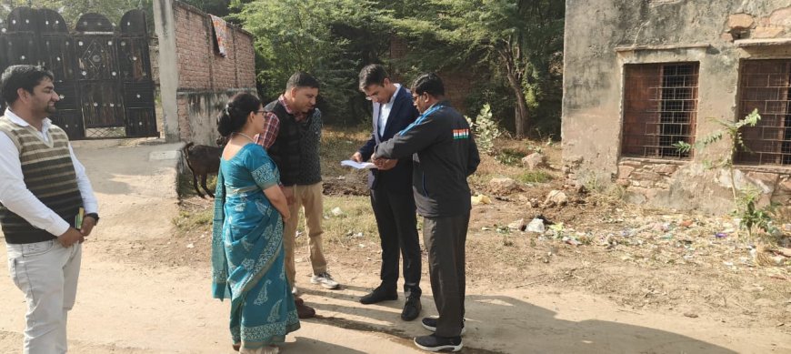 तिजारा विधानसभा में उप जिला निर्वाचन अधिकारी ने एसआईआर कार्य का किया निरीक्षण