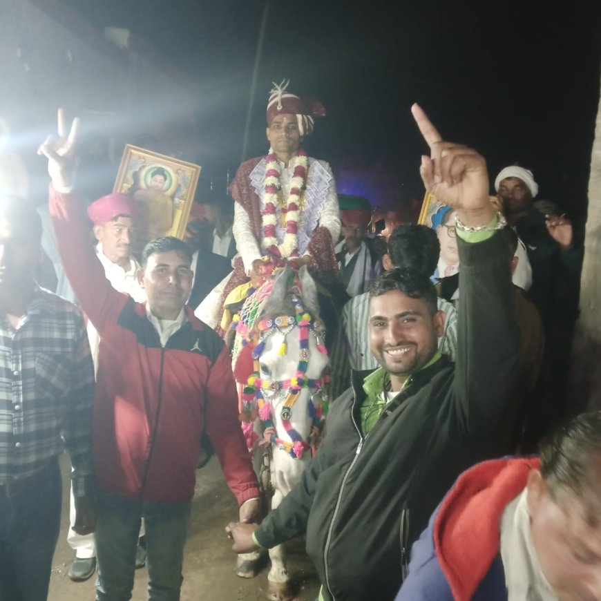 पुलिस साये मे निकली दलित दूल्हे की बारात
