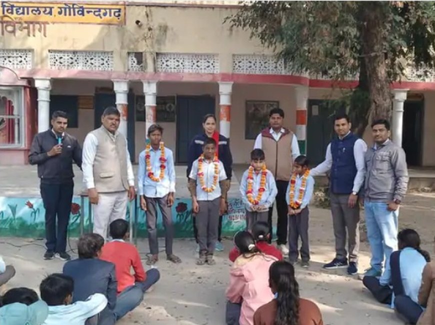 गोविन्दगढ़ में विश्व दिव्यांगता दिवस मनाया: स्टूडेंट्स-टीचरों ने दिव्यांगों के सम्मान की शपथ ली