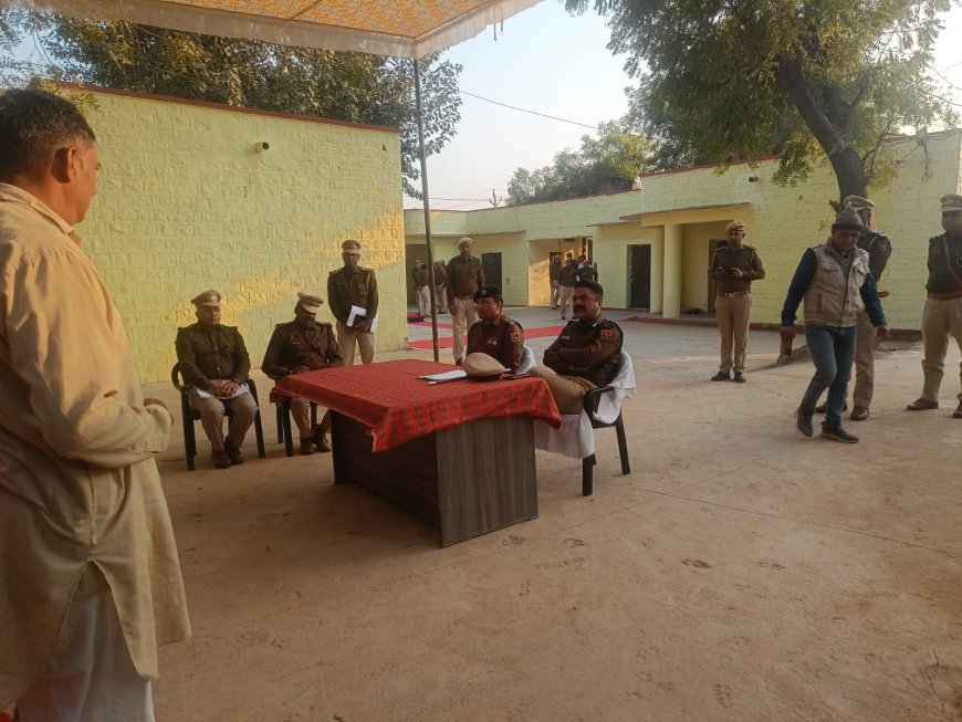 एसएसबी राजस्थान, जयपुर के महानिरीक्षक पुलिस अंशुमान भौमिया ने भुसावर थाने का किया वार्षिक निरीक्षण सीएलजी सदस्यों की ली बैठक