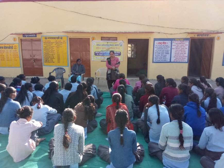 बाल विवाह मुक्त भारत अभियान के तहत लीली विद्यालय में दी जानकारी