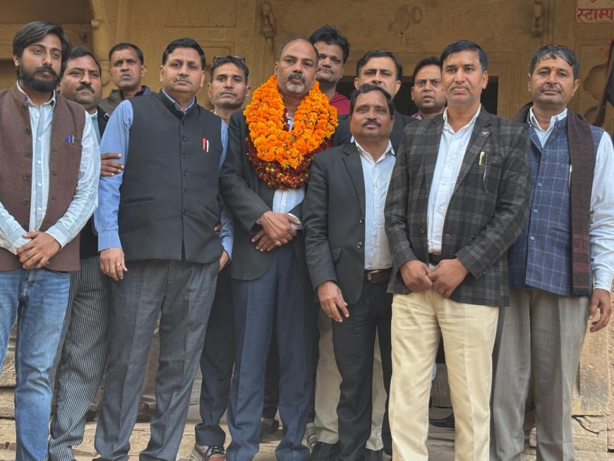 सुबोध पाराशर डीग बार एसोसिएशन के अध्यक्ष निर्वाचित , सीधे मुकाबले में  पुष्पेंद्र सिंह को 19 वोटो से हराया